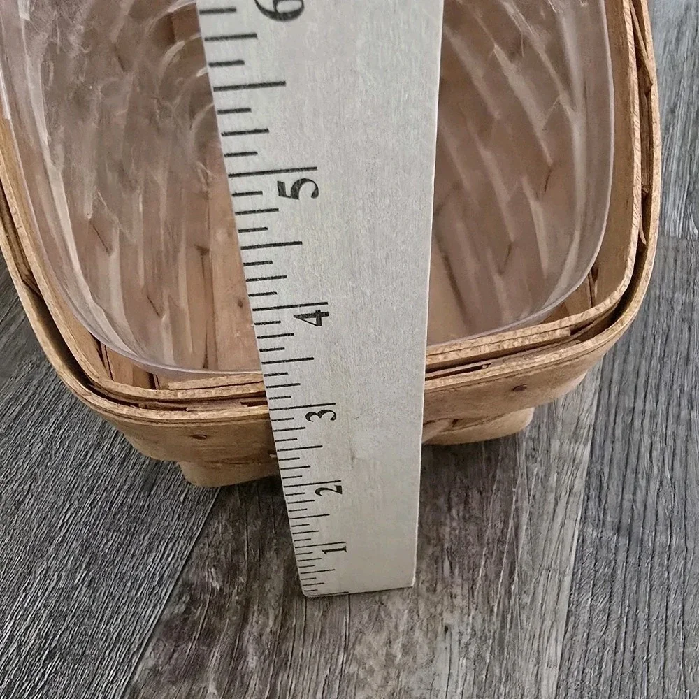 Longaberger 1992 Small Vegetable Basket & Protector‎ Vintage